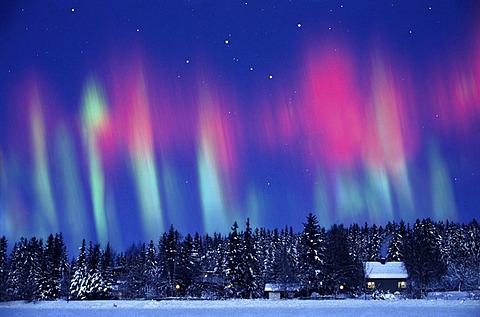 Aurora borealis, Northern Norway, Kautokeino, Lappland, Norway
